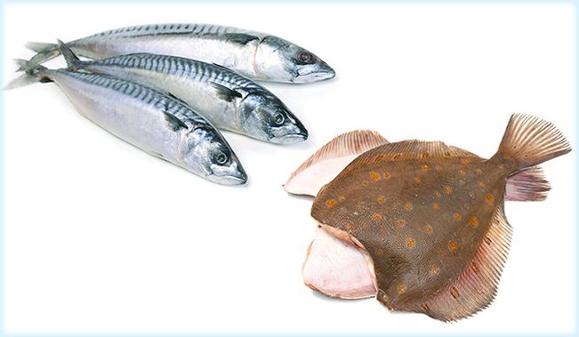 Mackerel at flounder - isang isda na nagdaragdag ng lakas sa mga kalalakihan